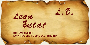 Leon Bulat vizit kartica